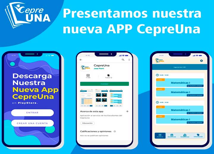 CEPREUNA Pone a disposición nueva APP